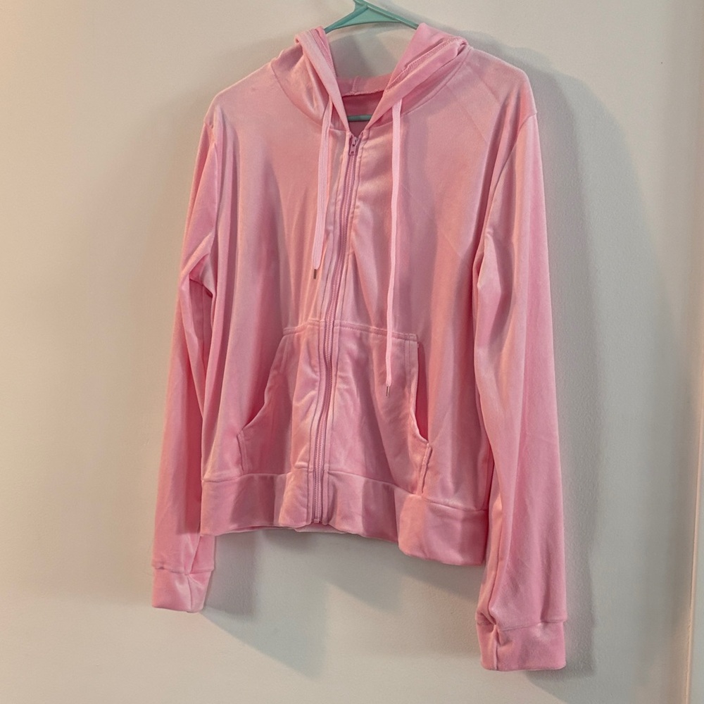Pink Women's Jacket & Sweatpants Outfit